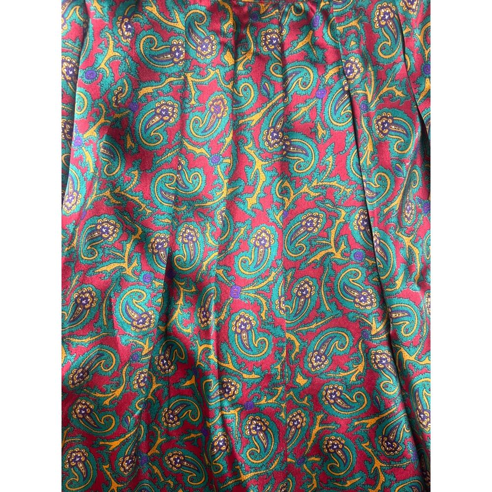 Oscar de‎ la Renta Expressions Skirt Size 6 Pleated Purple